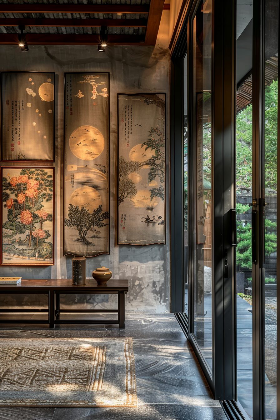 Home Interiors with a Focus on Chinese Painting Decors
