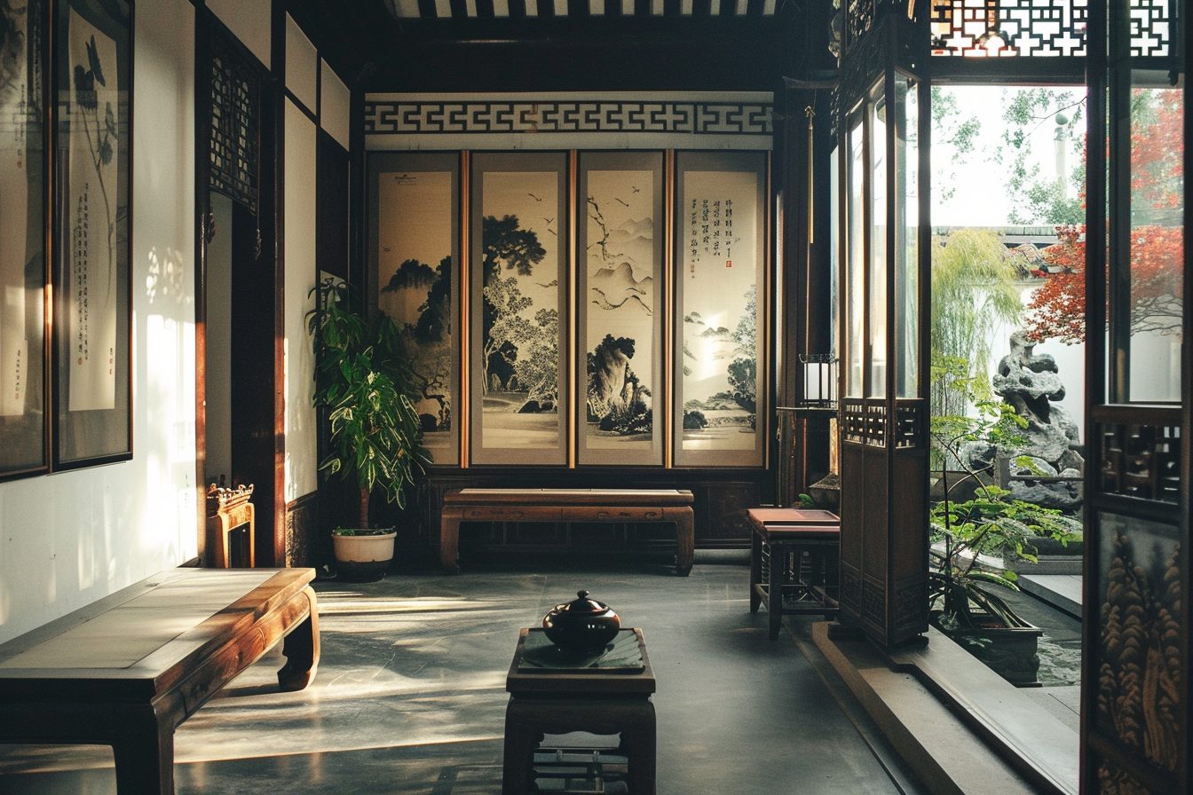 Home Interiors with a Focus on Chinese Painting Decors