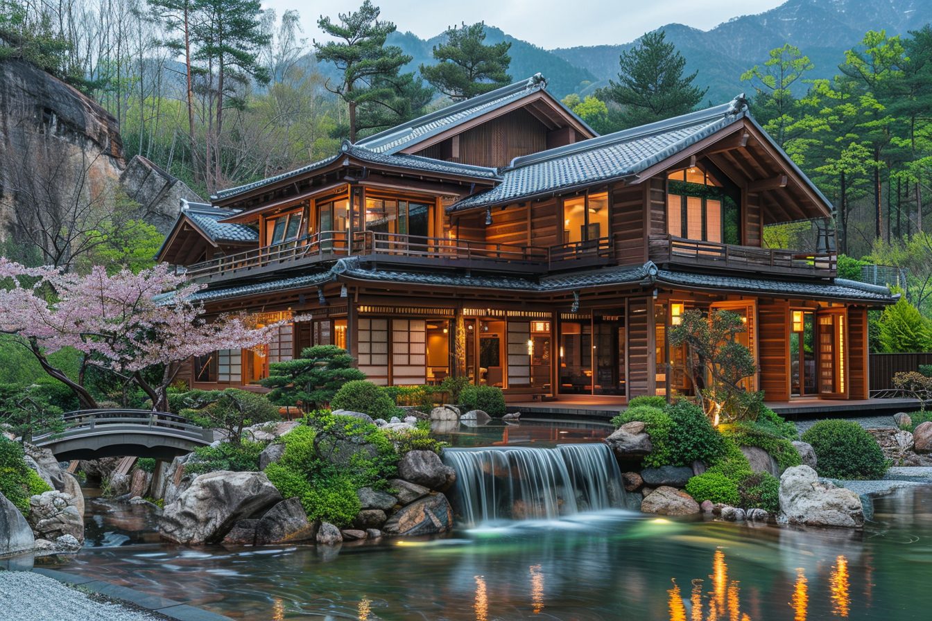 Luxurious Japanese-Style Houses with Amazingly Beautiful Landscapes