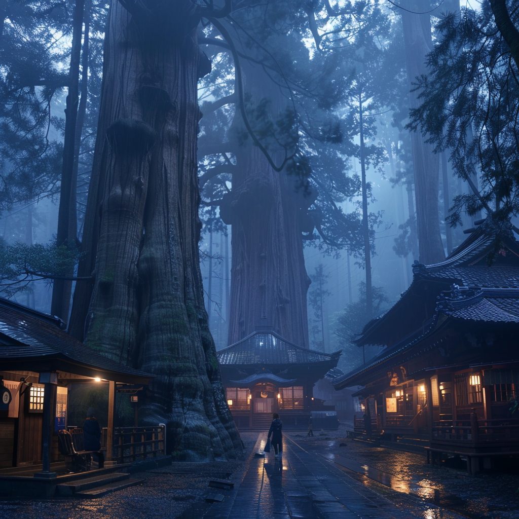 The Tree Village in Japan AI Artwork 19