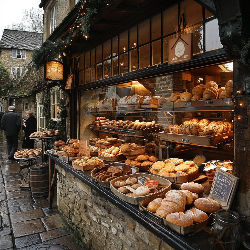Traditional English Bakery Shops AI Artwork 11