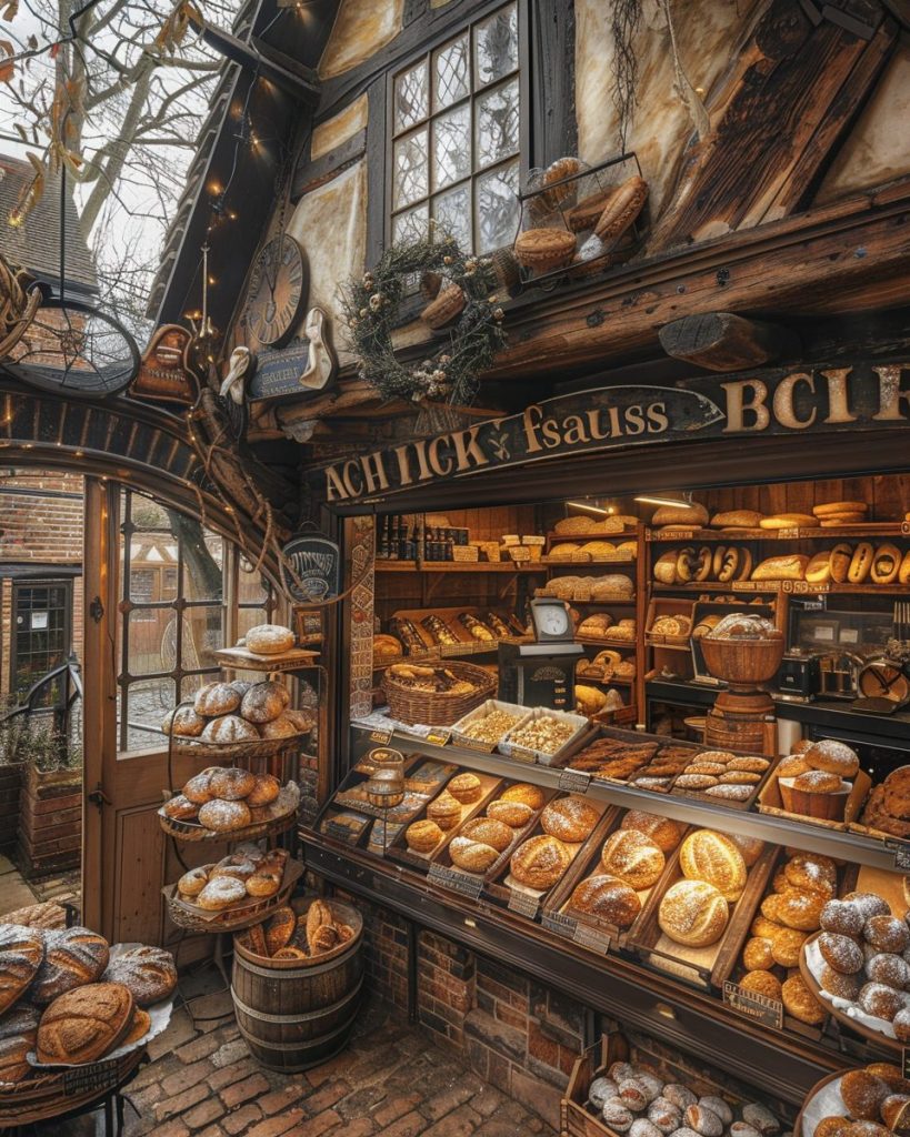 Traditional English Bakery Shops AI Artwork 17