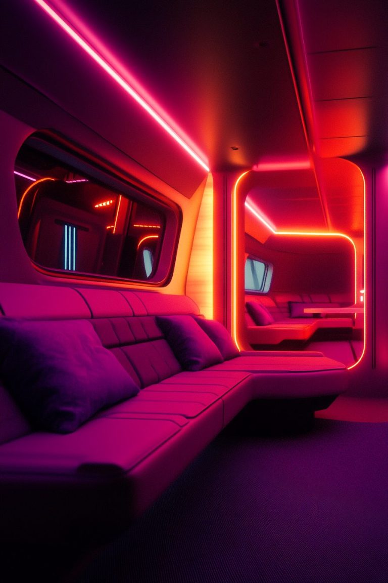 10 Cyberpunk Living Room Decor Design Ideas to Make Your Environment Unique