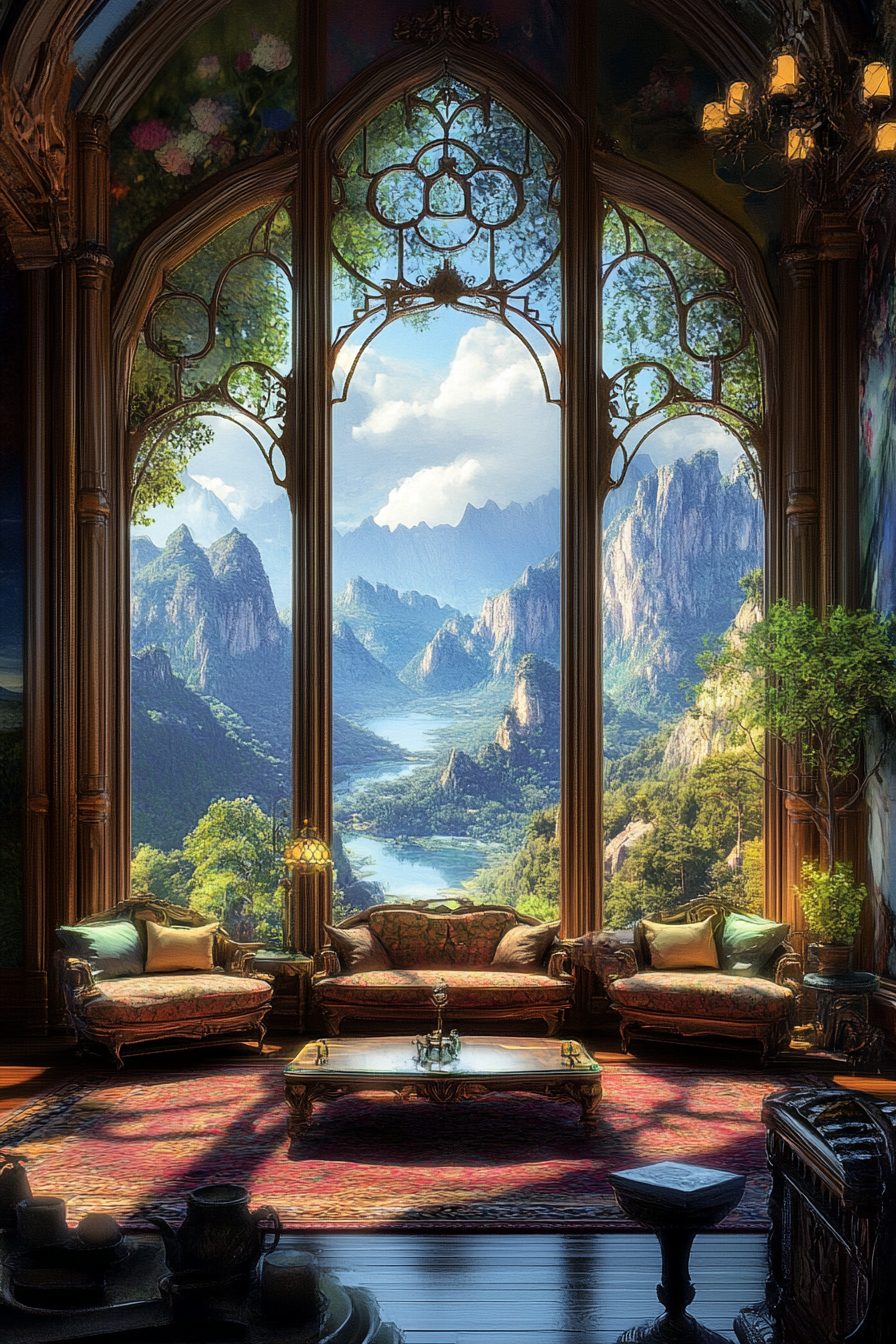 Fantasy-Style Living Rooms with Incredible Landscape Views