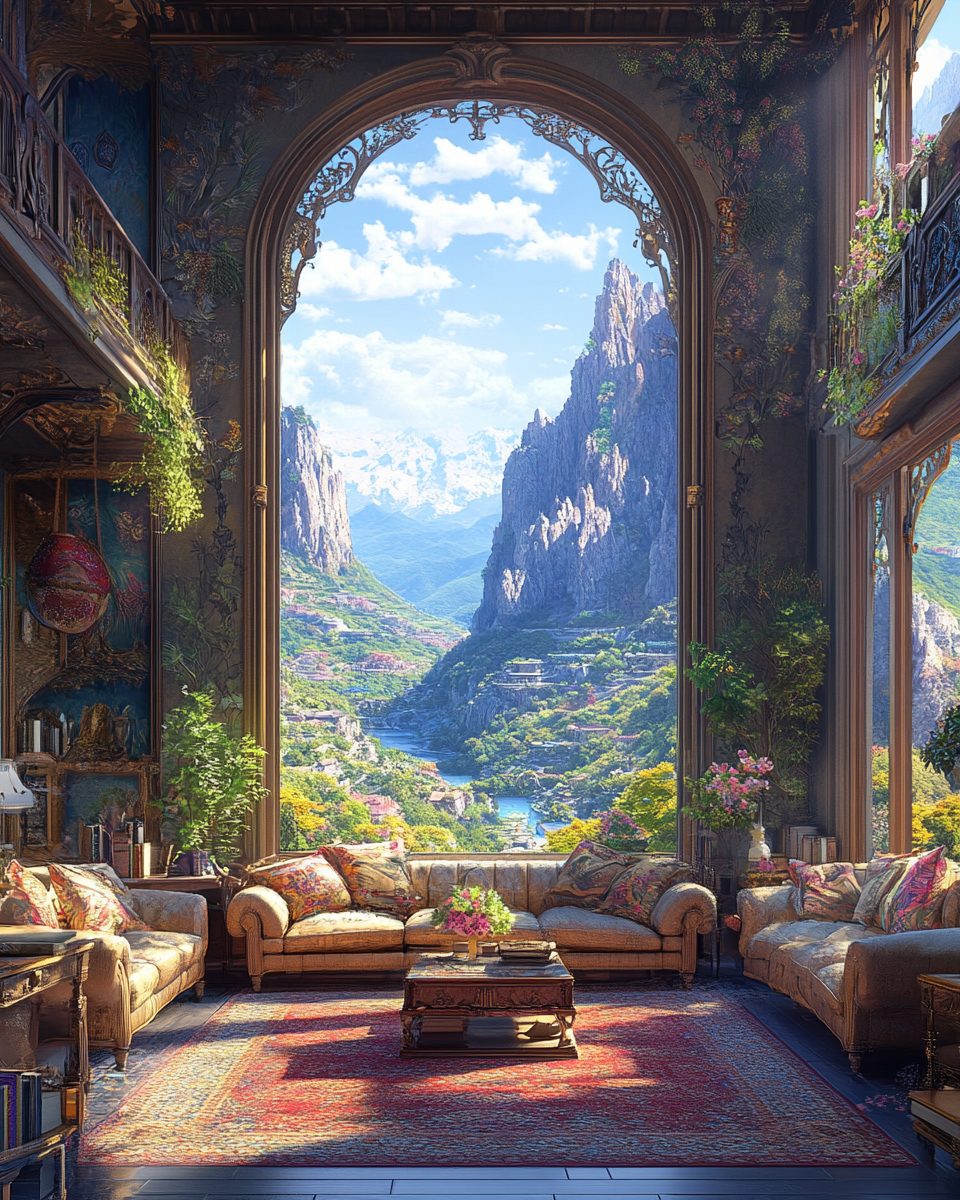Fantasy-Style Living Rooms with Incredible Landscape Views