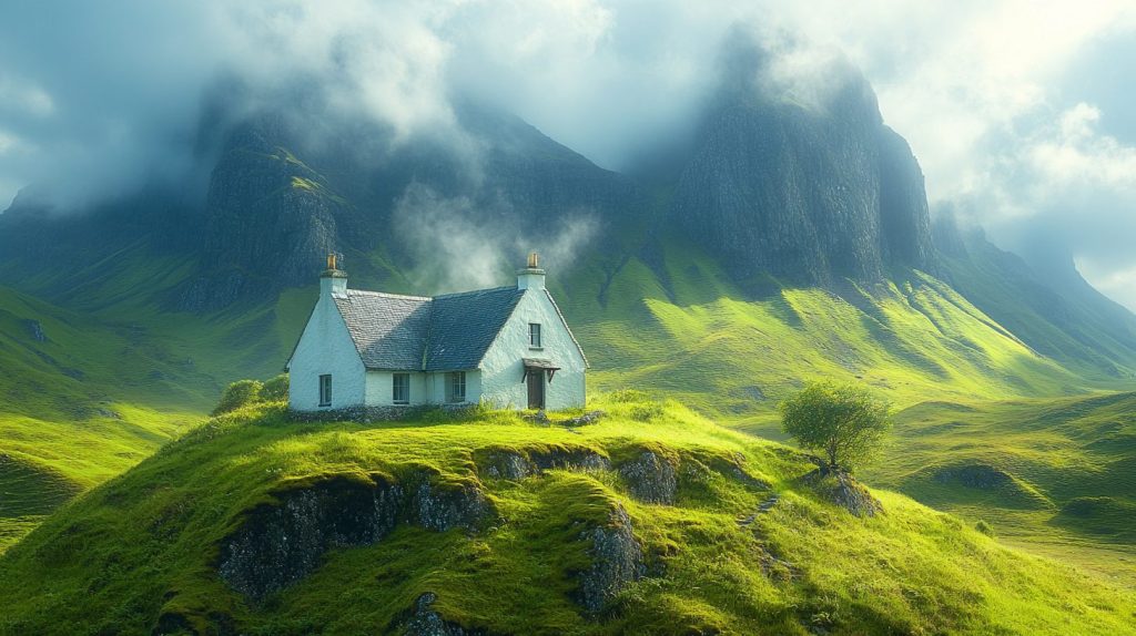 A Small Home with Beautiful Vast Landscapes AI Artwork 3