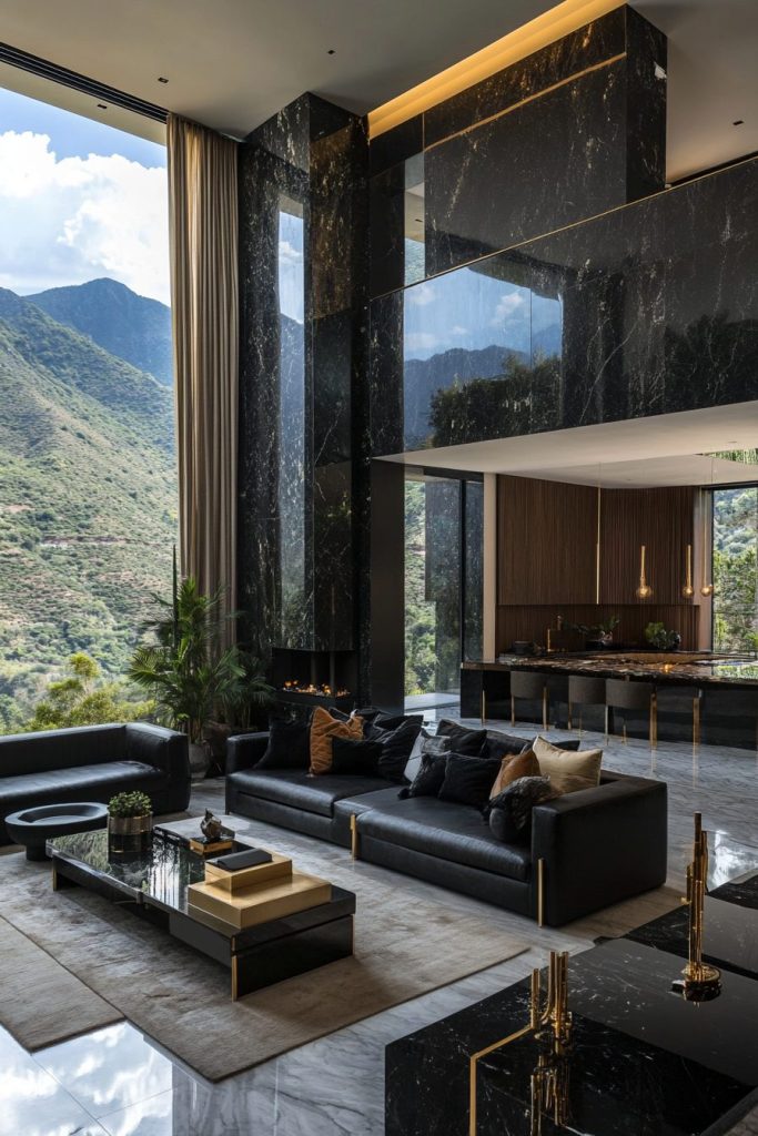 Luxurious Homes with Amazing Waterfall Views AI Artwork 14