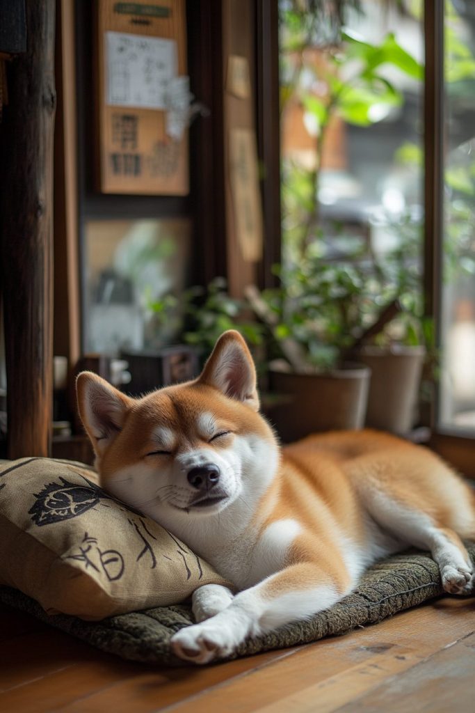 Shiba Inu at Harajuku Mame-Shiba Café