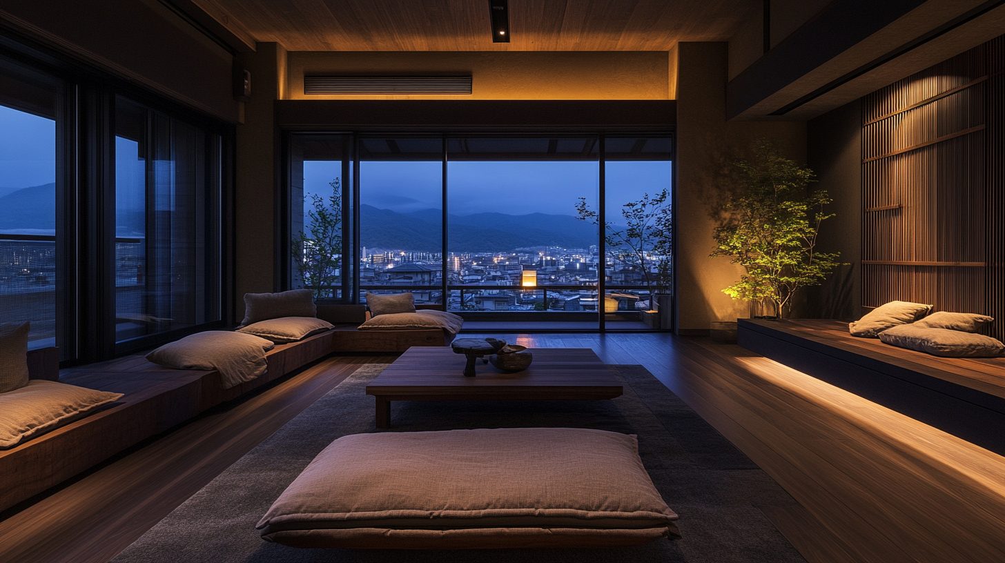 Wabi Sabi Apartment Living Room Interiors