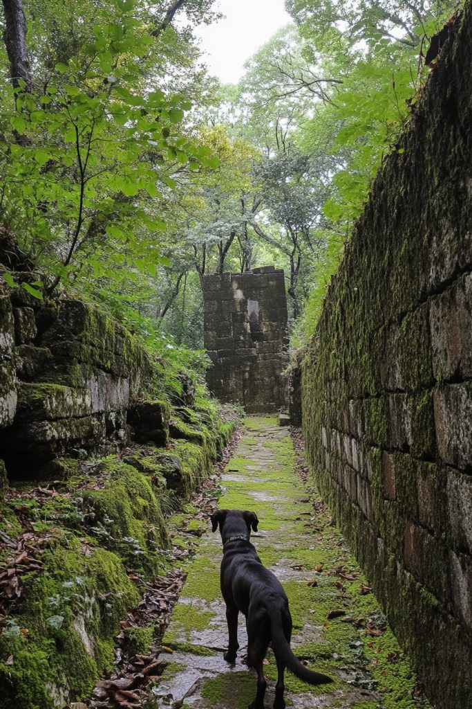Zakimi Castle Ruin Walks with a Dog
