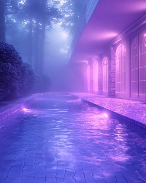 A House with a Swimming Pool – Neon Aesthetics