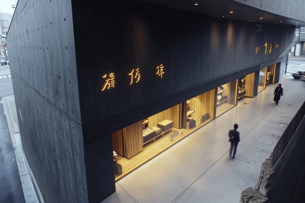 Brutalist-Style Shops in Japan AI Artwork 2