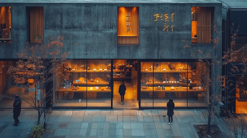 Brutalist-Style Shops in Japan AI Artwork 4