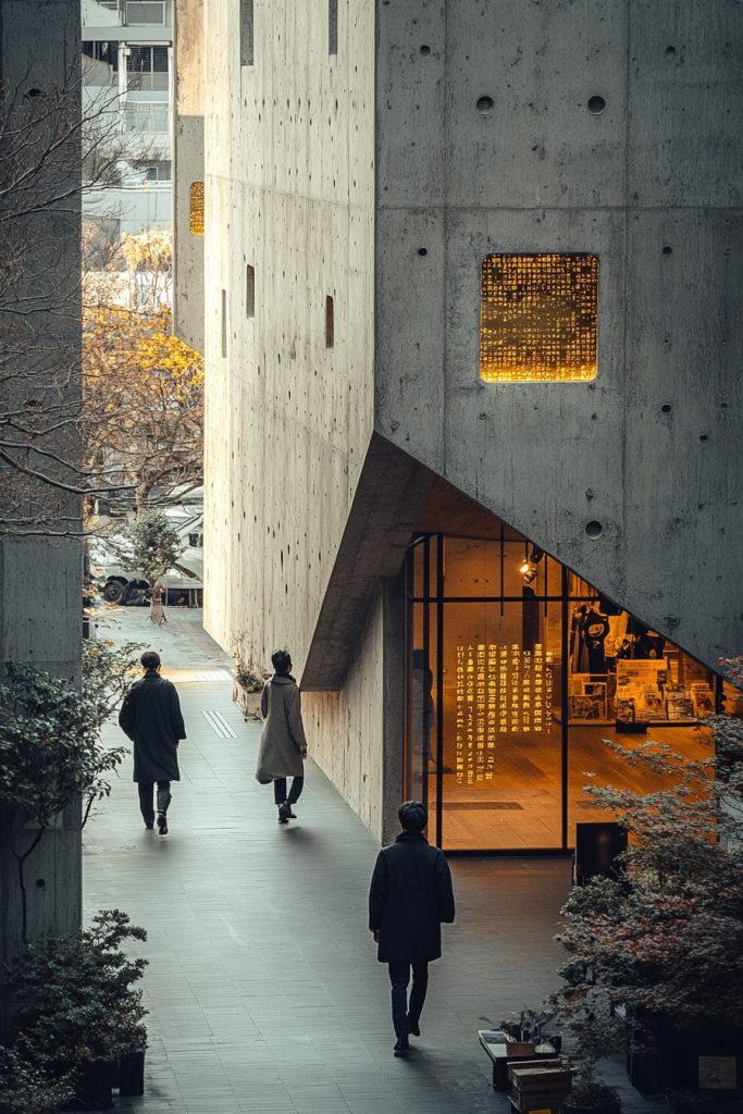 Brutalist-Style Shops in Japan AI Artwork 5