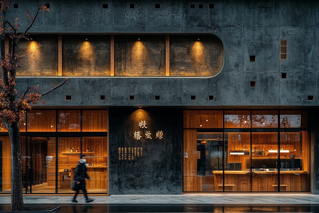 Brutalist-Style Shops in Japan AI Artwork 8
