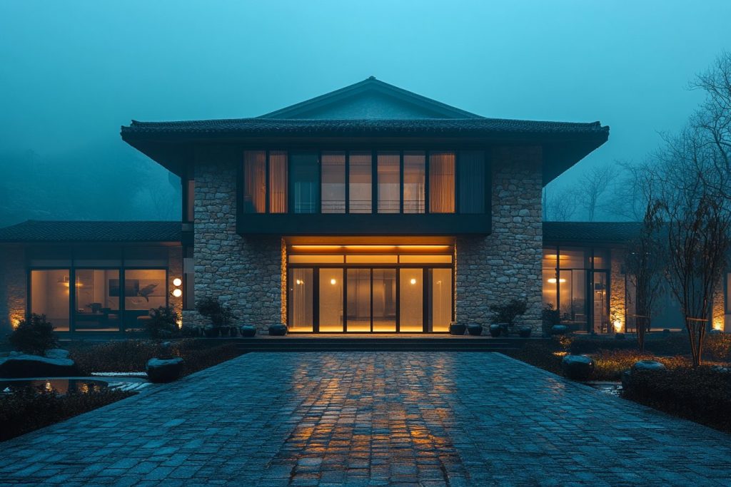 Modern Chinese-Style House Designs AI Artwork 12