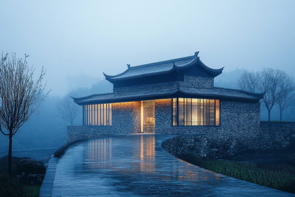 Modern Chinese-Style House Designs AI Artwork 13