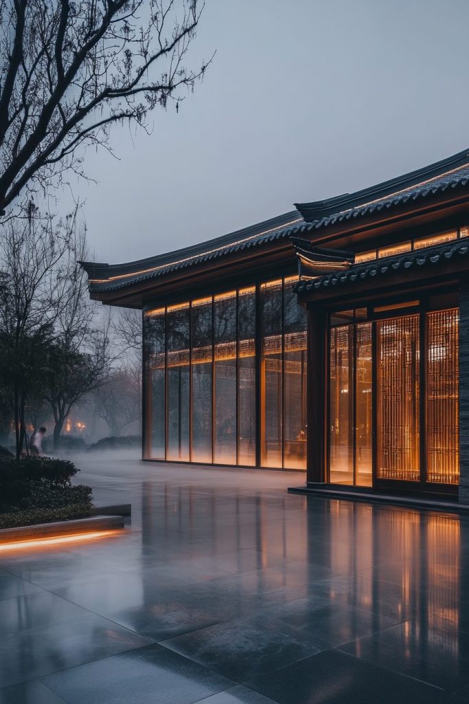 Modern Chinese-Style House Designs AI Artwork 6