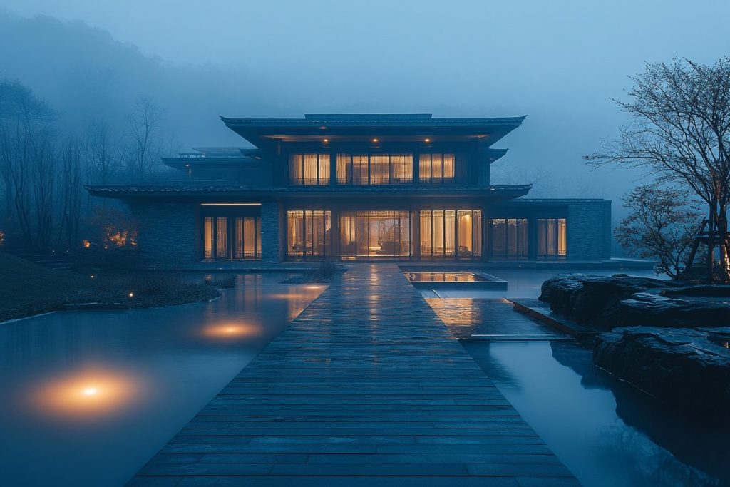 Modern Chinese-Style House Designs AI Artwork 7