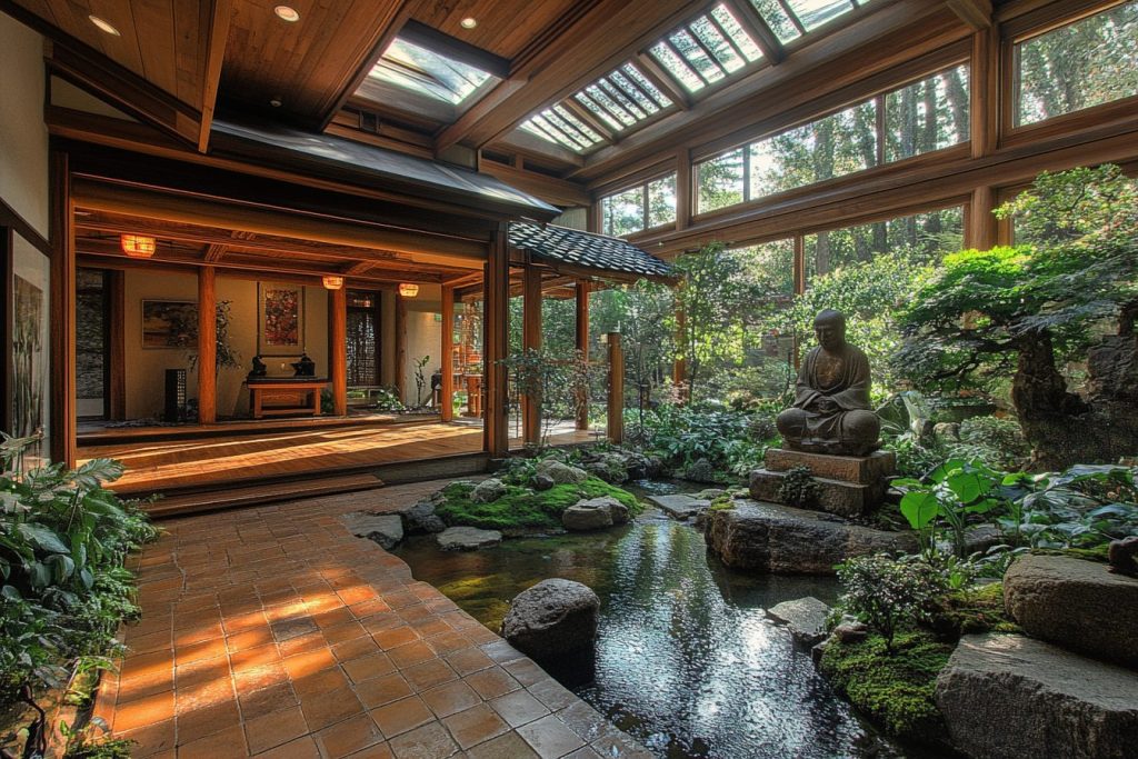 Beautiful Indoor Gardens with Skywells AI Artwork 14