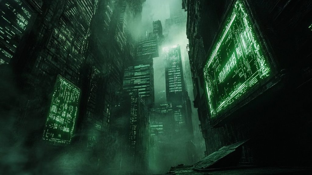 Cyberpunk Dystopian Urban Landscapes AI Artwork 22