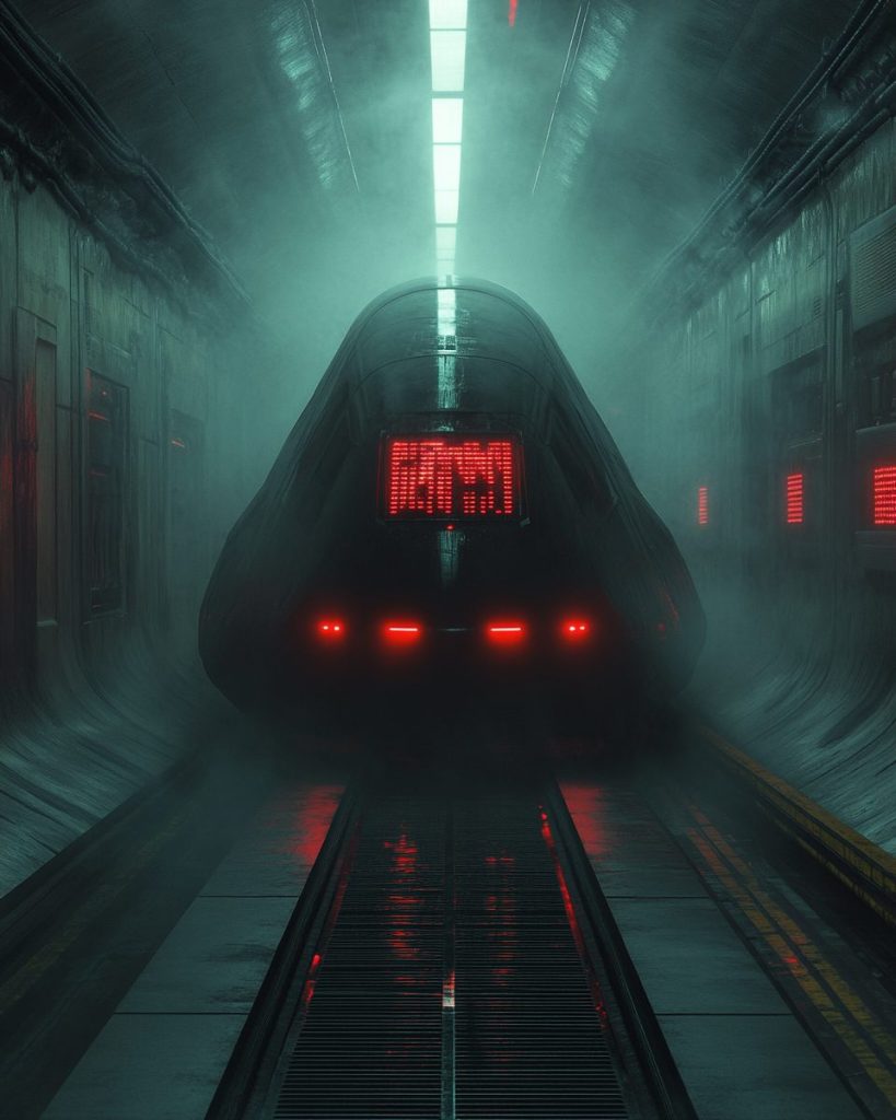 Cyberpunk Dystopian Urban Landscapes AI Artwork 2