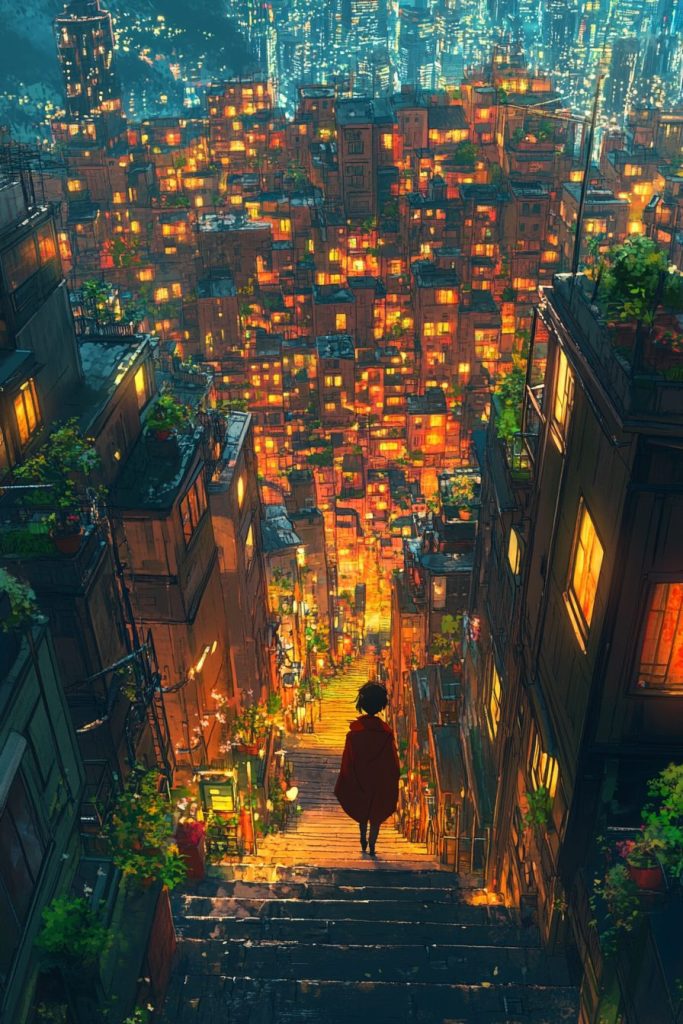 The Mega Apartments of Uptown - Anime Vibes AI Artwork 7