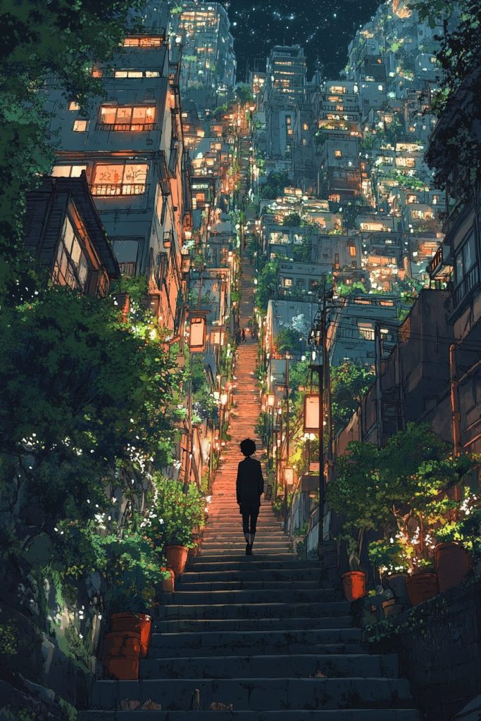 The Mega Apartments of Uptown - Anime Vibes AI Artwork 9