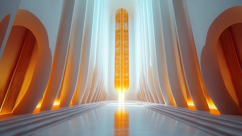 Futuristic and Minimalistic Towers AI Artwork 16