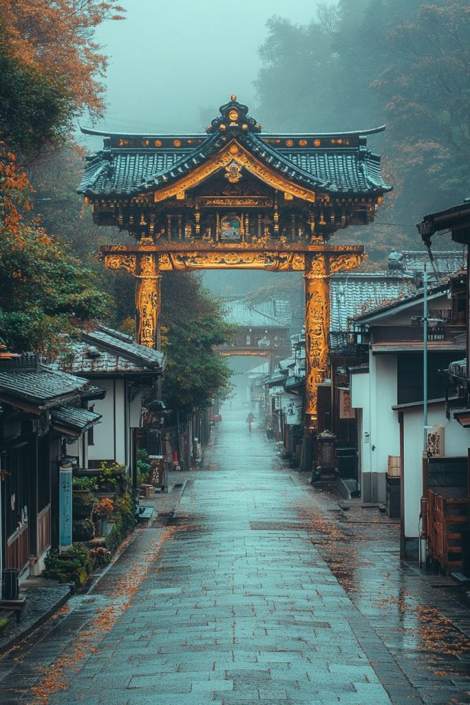 Japanese Arches and Gates AI Artwork 12