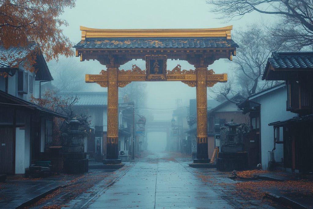 Japanese Arches and Gates AI Artwork 13