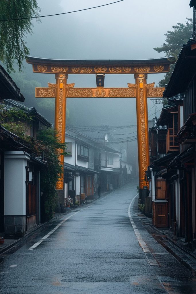 Japanese Arches and Gates AI Artwork 14