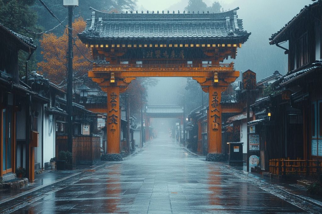 Japanese Arches and Gates AI Artwork 17