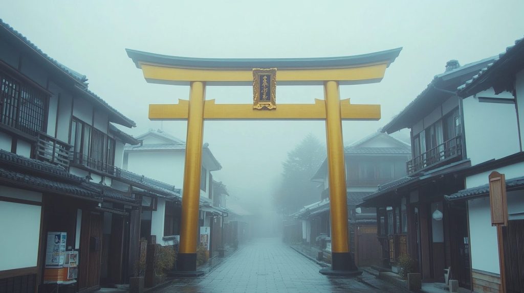 Japanese Arches and Gates AI Artwork 23