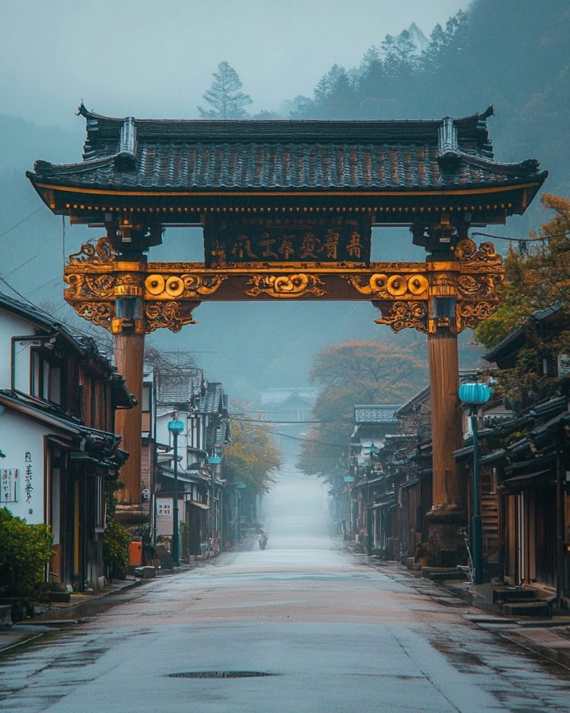 Japanese Arches and Gates AI Artwork 4