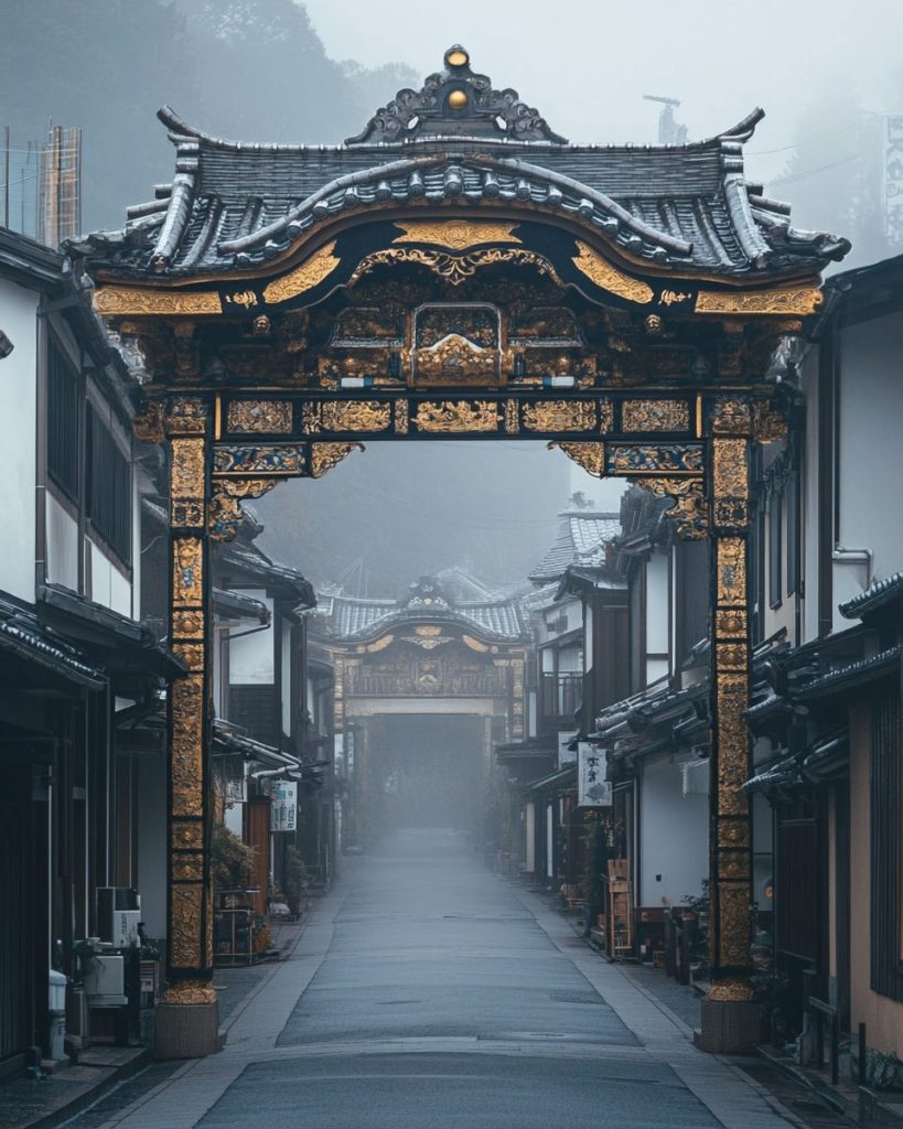 Japanese Arches and Gates AI Artwork 6
