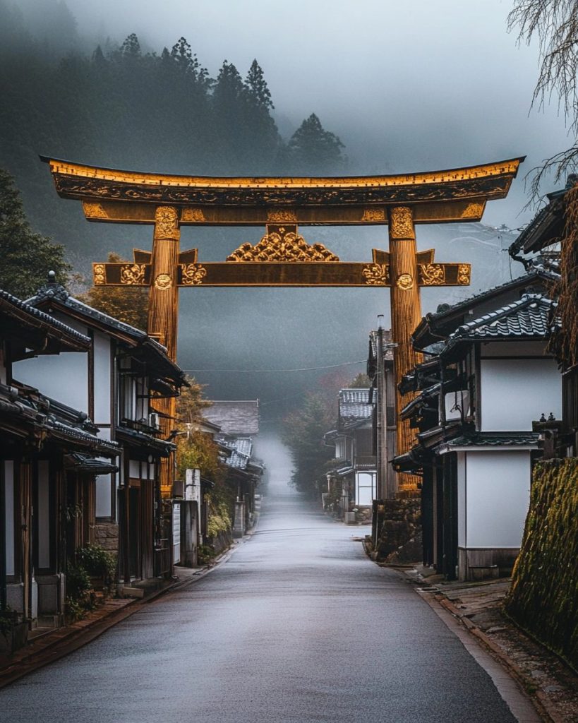 Japanese Arches and Gates AI Artwork 7