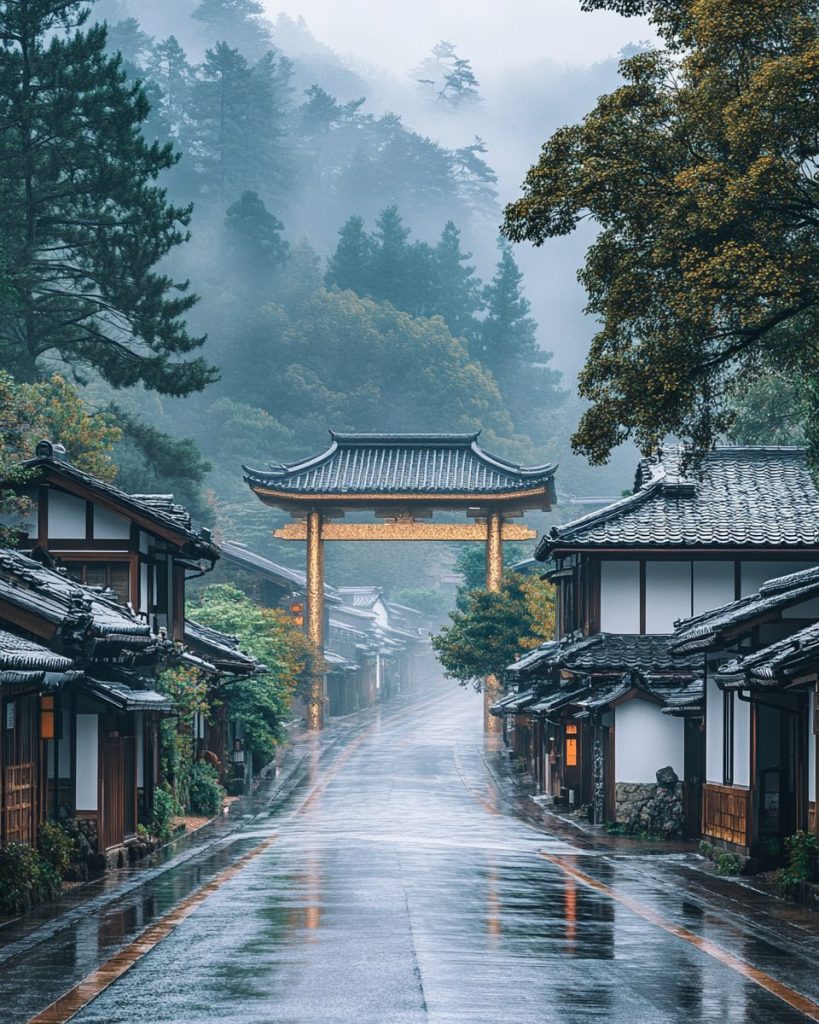 Japanese Arches and Gates AI Artwork 8