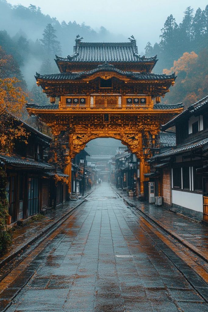 Japanese Arches and Gates AI Artwork 9