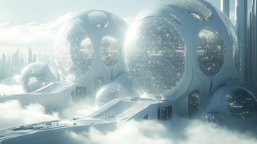 Futuristic Cityscapes and their Unique Buildings AI Artwork 16