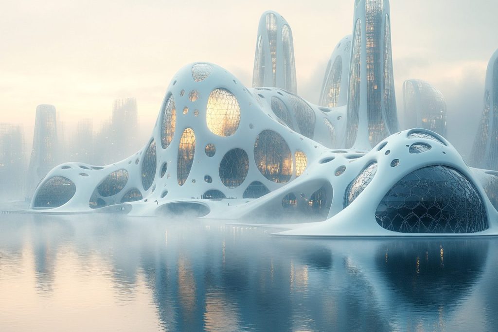 Futuristic Cityscapes and their Unique Buildings AI Artwork 18