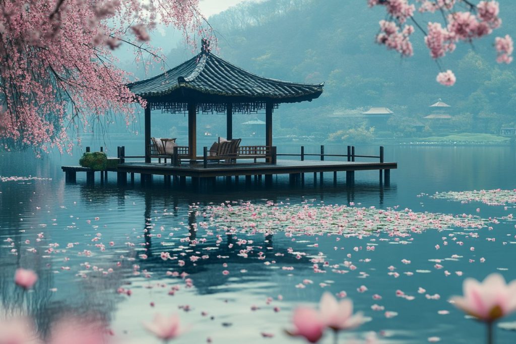 Places to Enjoy the Scenic Lake View AI Artwork 14