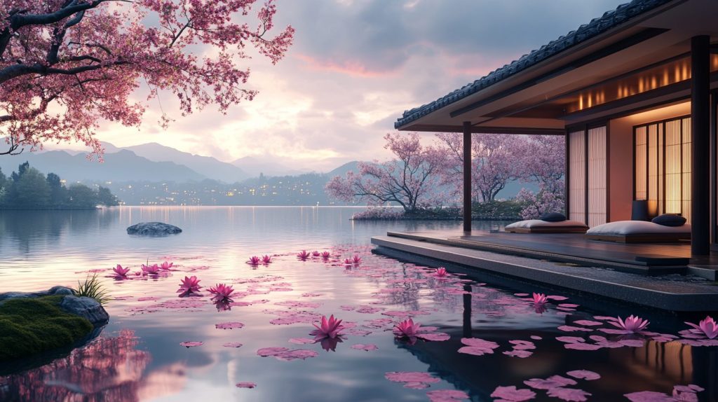 Places to Enjoy the Scenic Lake View AI Artwork 18