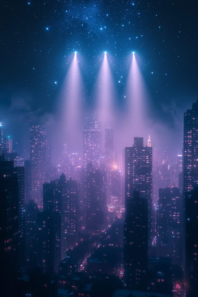 The City Lights of the Night AI Artwork 3