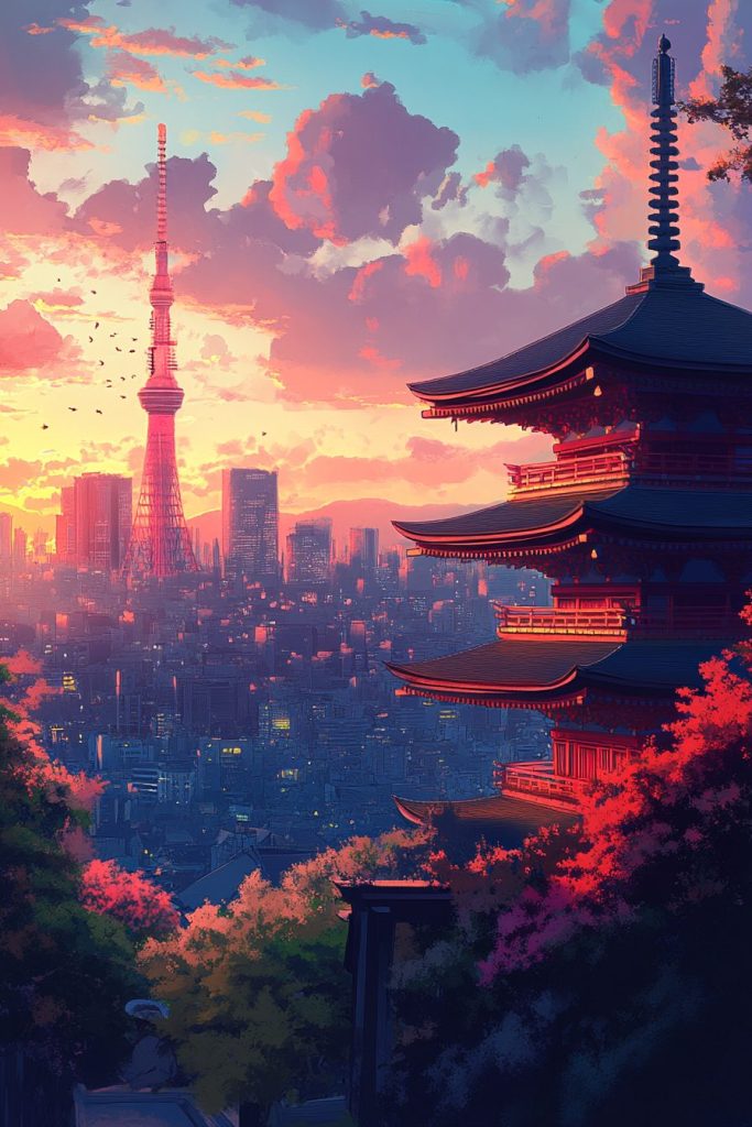 The Outskirts of Tokyo City - Anime Vibes 13