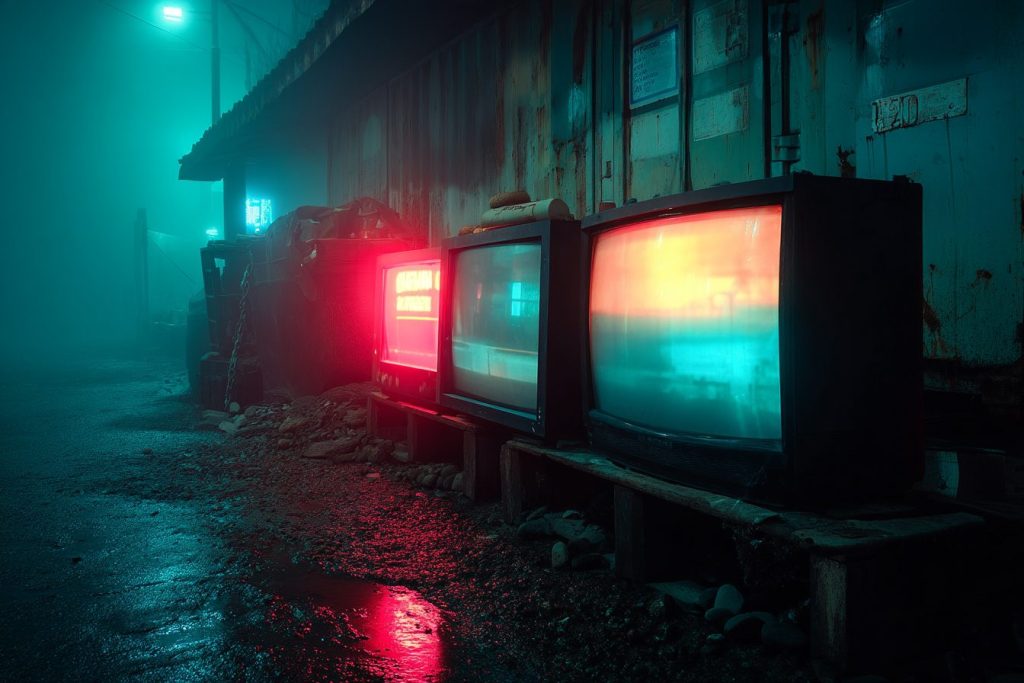 The Streets of Cyberpunk City AI Artwork 11