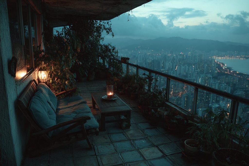 Apartment Balconies with Amazing Cityscape Views AI Artwork 12