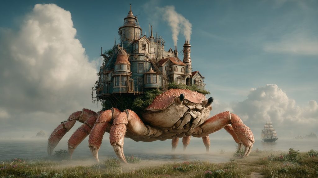 Steampunk Mobile Houses AI Artwork 13