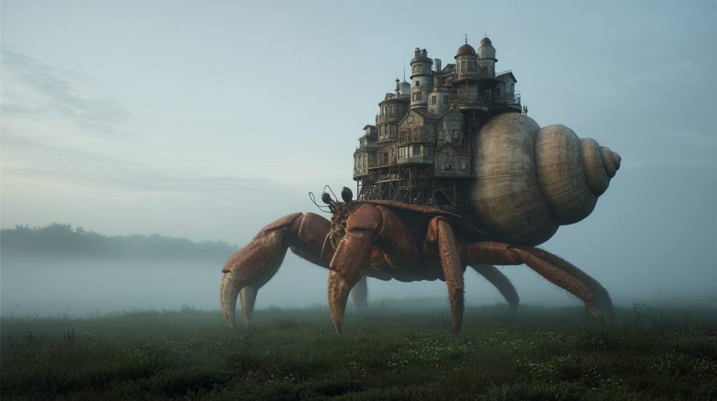 Steampunk Mobile Houses AI Artwork 17