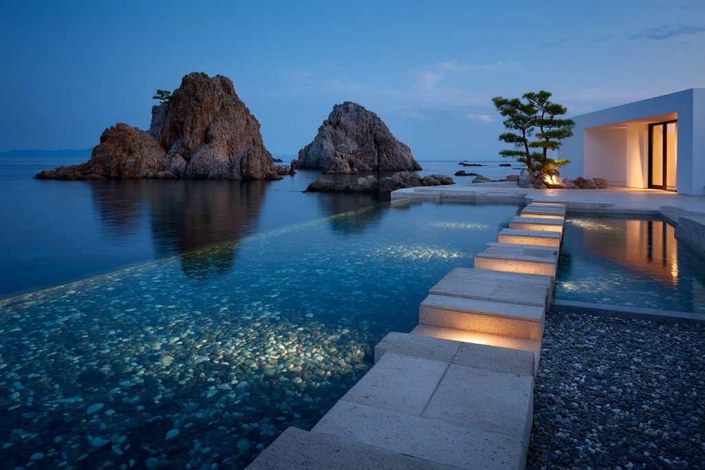 The Minimalistic Beach Houses AI Artwork 13